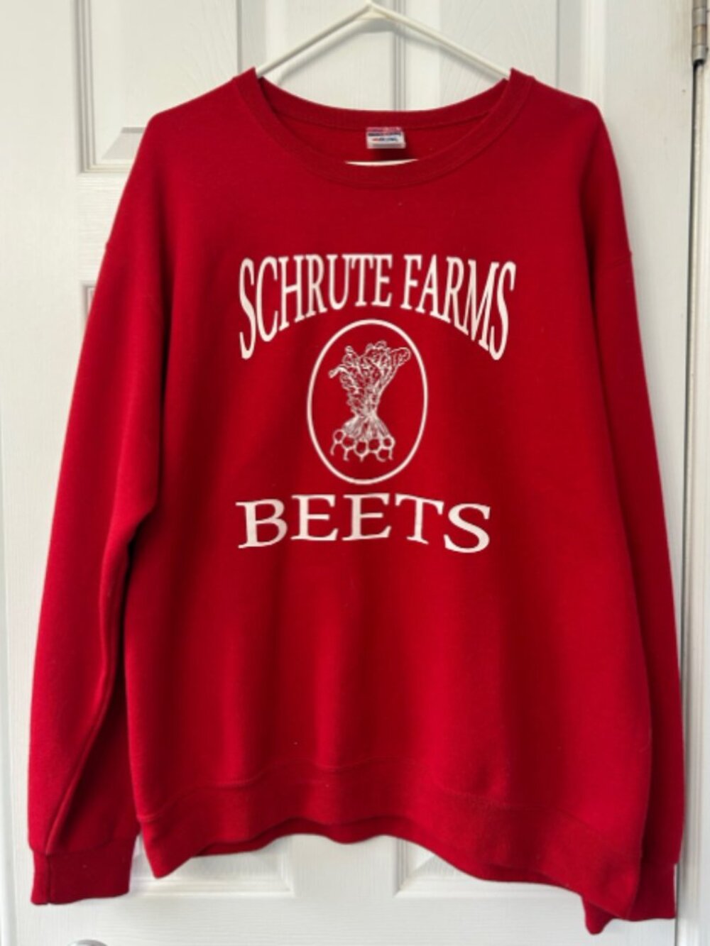The Office themed sweater - Schrute Farms Beets Red Crewneck Sweatshirt